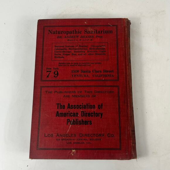 1918-19 CA Ventura County Directory FAIR Business Ancestry Genealogy Antique Vtg - Picture 2 of 16
